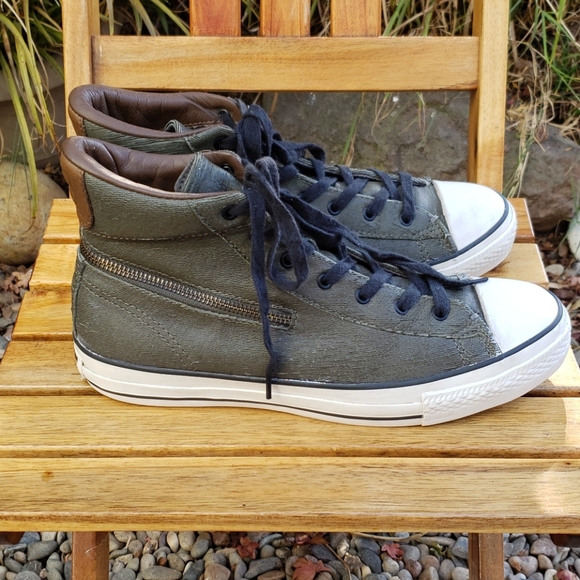 John Varvatos/Converse Hi-Top W/ Zipper Size 9 - Picture 4 of 15